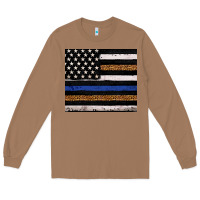 Toasted Coconut Back to blue USA flag leopard police 20oz tumbler Long Sleeve Tee - Neo Western