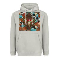 Moon Dust western floral bullskull cowhide and leopard Heavyweight Hoodie - Artiststas