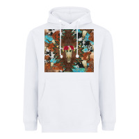 White western floral bullskull cowhide and leopard Heavyweight Hoodie - Artiststas