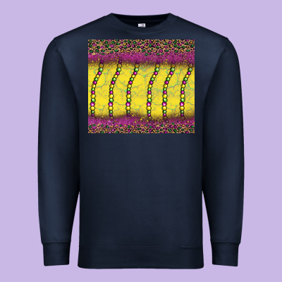 Mardi Gras Bead Leopard Premium Sweatshirt Designed By Barkaloodesign