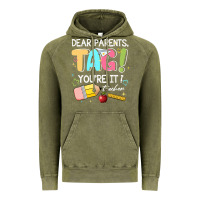 Vintage Olive dear parents tag youare it teacher Vintage Hoodie - JahusDesignShop
