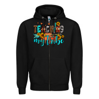 Black teaching my tribe Zipper Hoodie - AdoDesignShop