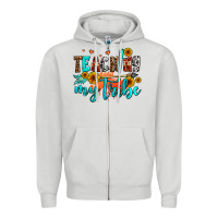 Dove Grey teaching my tribe Zipper Hoodie - AdoDesignShop
