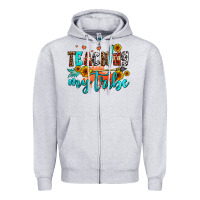 Heather Grey teaching my tribe Zipper Hoodie - AdoDesignShop
