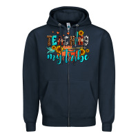 Navy teaching my tribe Zipper Hoodie - AdoDesignShop