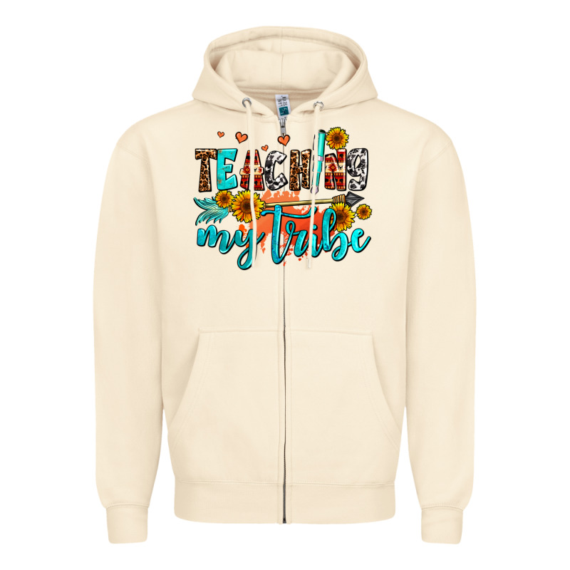 Teaching My Tribe Zipper Hoodie by AdoDesignShop | Teevron