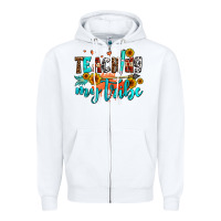 White teaching my tribe Zipper Hoodie - AdoDesignShop