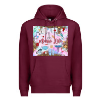 Burgundy nurse life Premium Hoodie - MaliasSmallBusiness