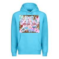 Ocean Blue nurse life Premium Hoodie - MaliasSmallBusiness