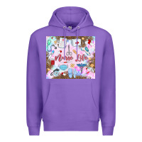 Purple nurse life Premium Hoodie - MaliasSmallBusiness