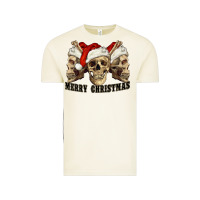 Vintage Arctic Merry Christmas Skulls Vintage Tee - RanaPortraitStore