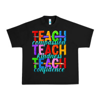 Teach Compassion Teach Kindness Teach Confidence Urban Heavy Tee | Teevron