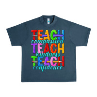 Midnight Navy teach compassion teach kindness teach confidence Urban Heavy Tee - texasbilliewilder