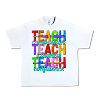 White teach compassion teach kindness teach confidence Urban Heavy Tee - texasbilliewilder
