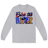Moon Dust Back the blue with lightning bolt Long Sleeve Tee - Neo Western