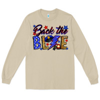 Mushroom Back the blue with lightning bolt Long Sleeve Tee - Neo Western