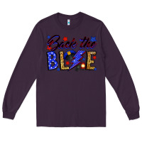 Plum Back the blue with lightning bolt Long Sleeve Tee - Neo Western