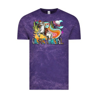 Cloud Purple cosmic cowgirl Vintage Tee - Zillion Design Studio