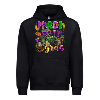 Black mardi gras monster truck Urban Hoodie - LillyAllenDesigns