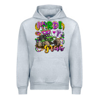 Heather Grey mardi gras monster truck Urban Hoodie - LillyAllenDesigns