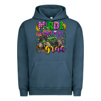 Pigment Midnight Navy mardi gras monster truck Urban Hoodie - LillyAllenDesigns