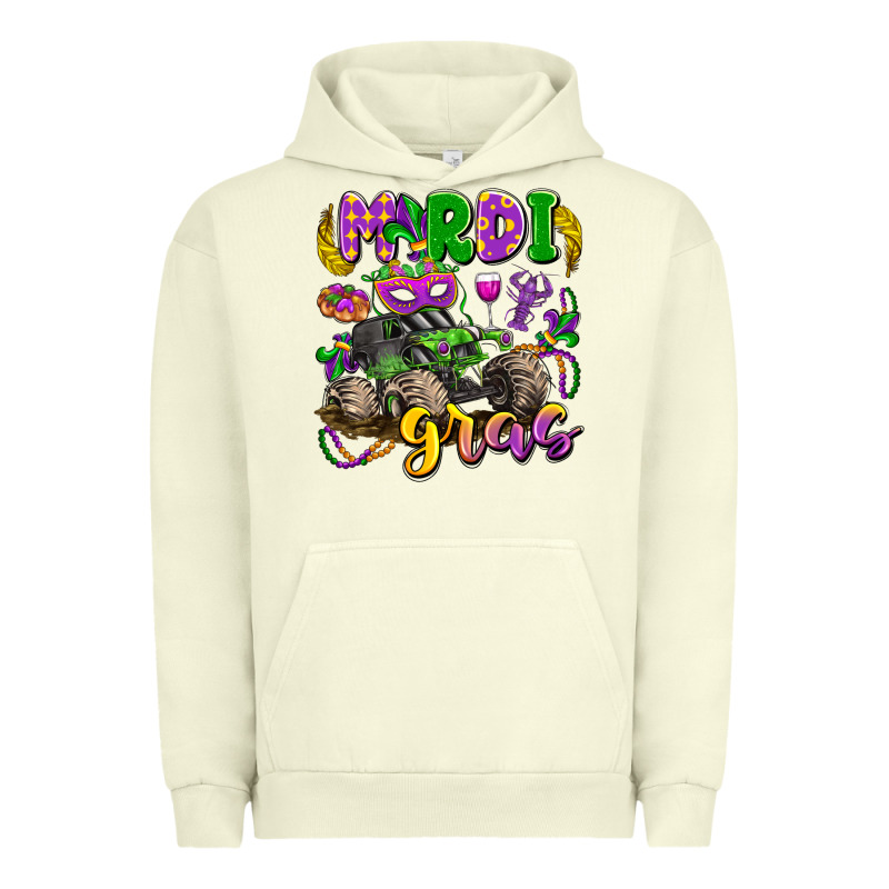 Mardi Gras Monster Truck Urban Hoodie by LillyAllenDesigns | Teevron
