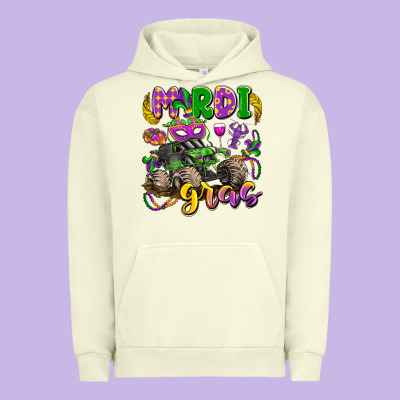 Mardi Gras Monster Truck Urban Hoodie Designed By Lillyallendesigns