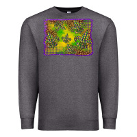 Charcoal Heather mardi gras background Premium Sweatshirt - BarkalooDesign