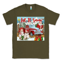 Army Green Let It Snow Tumbler Classic Tee - FaDigitalArtStudio