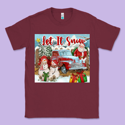 Let It Snow Tumbler Classic Tee Designed By Fadigitalartstudio