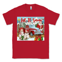 Red Let It Snow Tumbler Classic Tee - FaDigitalArtStudio