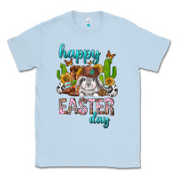 Dusty Blue Happy Easter Day Rodeo Classic Tee - Neo Western