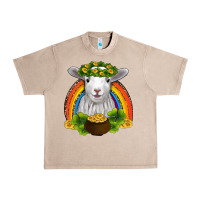 French Oak st patricks day baby sheep shamrocks gold rainbow Urban Heavy Tee - RanaPortraitStore