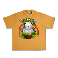Peanut Butter st patricks day baby sheep shamrocks gold rainbow Urban Heavy Tee - RanaPortraitStore