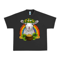 Pigment Black st patricks day baby sheep shamrocks gold rainbow Urban Heavy Tee - RanaPortraitStore