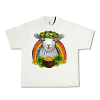 Pistachio st patricks day baby sheep shamrocks gold rainbow Urban Heavy Tee - RanaPortraitStore