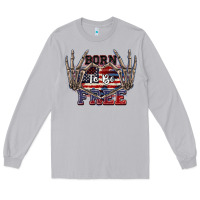 Moon Dust Born to be free 4th of July Long Sleeve Tee - CowGirlArtShop