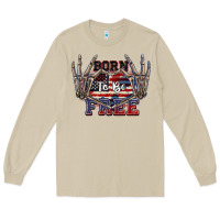 Mushroom Born to be free 4th of July Long Sleeve Tee - CowGirlArtShop