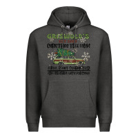 Charcoal Heather christmas tree farm Premium Hoodie - MaliasSmallBusiness