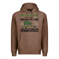 Chestnut christmas tree farm Premium Hoodie - MaliasSmallBusiness