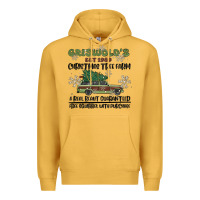 Mustard christmas tree farm Premium Hoodie - MaliasSmallBusiness