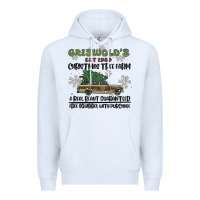 White christmas tree farm Premium Hoodie - MaliasSmallBusiness