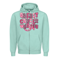 Seafoam breast cancer warrior Zipper Hoodie - JahusDesignShop