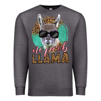 Charcoal Heather western no prob llama Premium Sweatshirt - LillyAllenDesigns