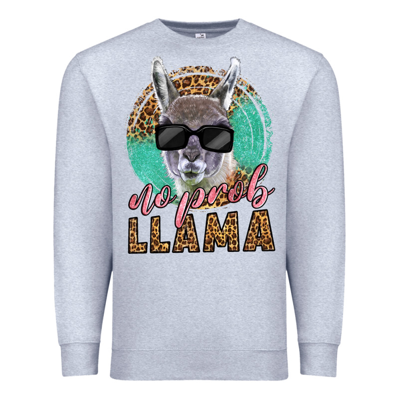 Western No Prob Llama Premium Sweatshirt by LillyAllenDesigns | Teevron