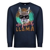 Navy western no prob llama Premium Sweatshirt - LillyAllenDesigns