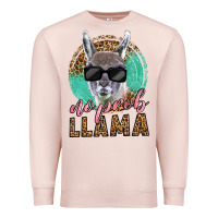 Pale Pink western no prob llama Premium Sweatshirt - LillyAllenDesigns