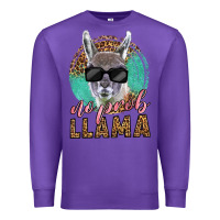 Purple western no prob llama Premium Sweatshirt - LillyAllenDesigns