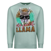 Seafoam western no prob llama Premium Sweatshirt - LillyAllenDesigns