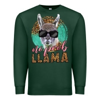 Sports Green western no prob llama Premium Sweatshirt - LillyAllenDesigns
